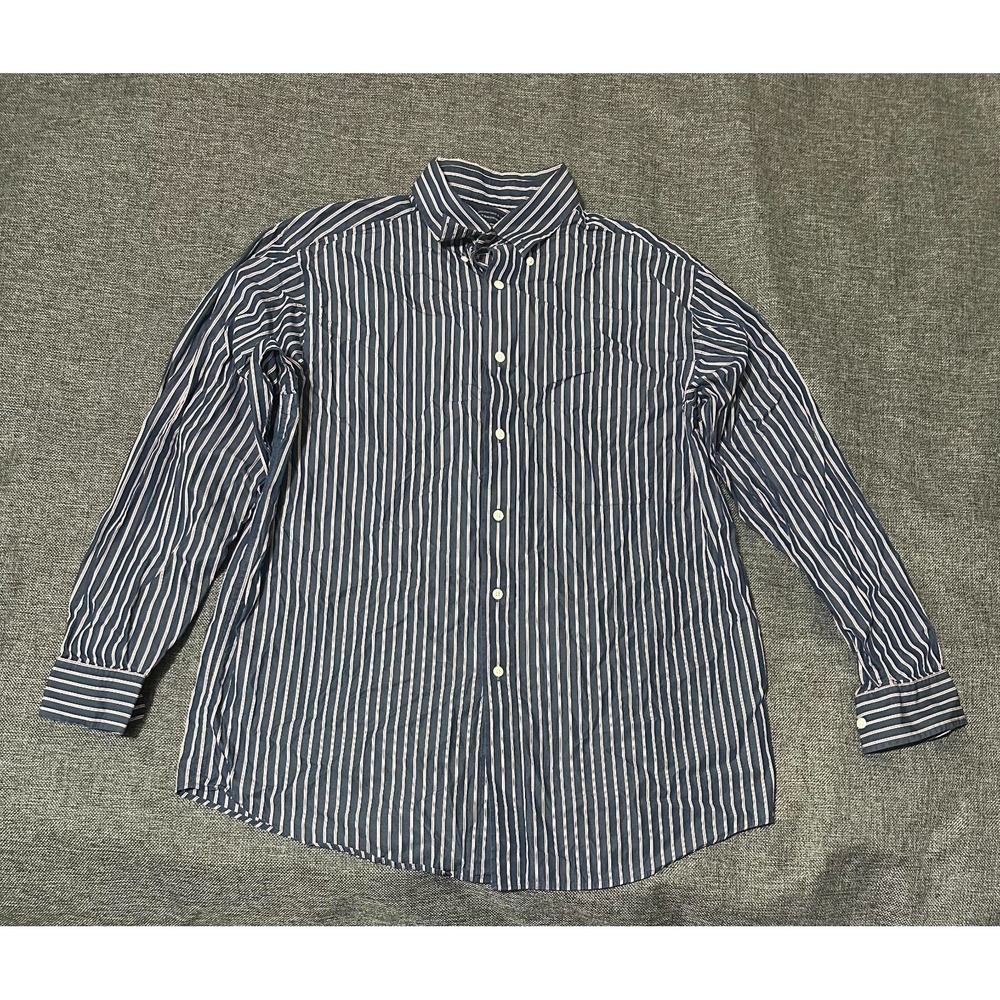 Roundtree & Yorke Men's L Striped Long‎ Sleeve Shirt